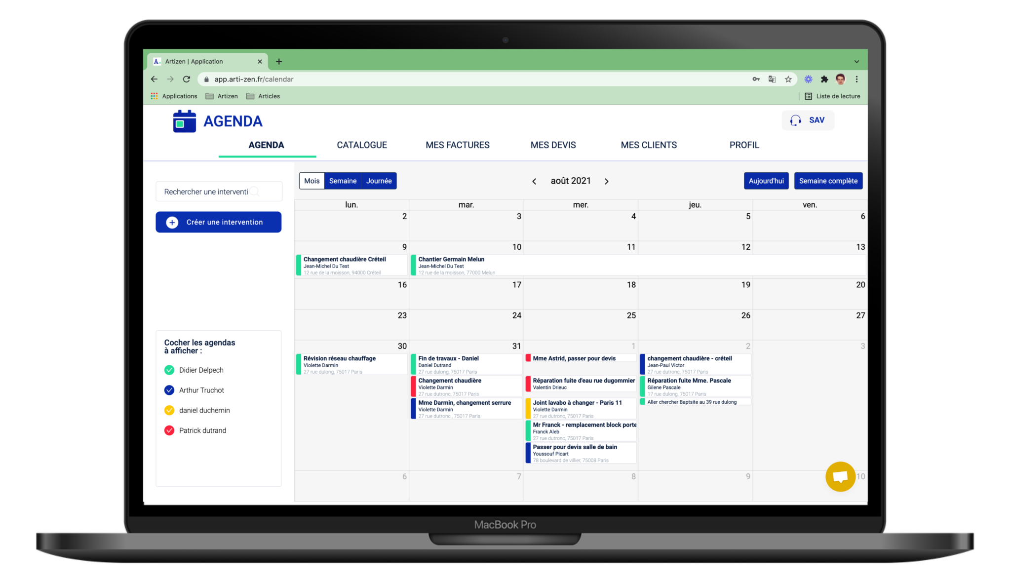 2-Agenda mois
