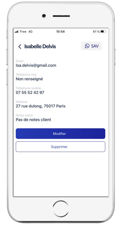 Fiche client
