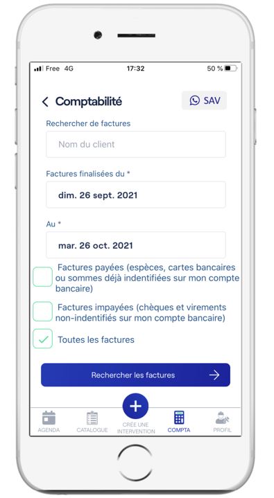 Recherhce facture